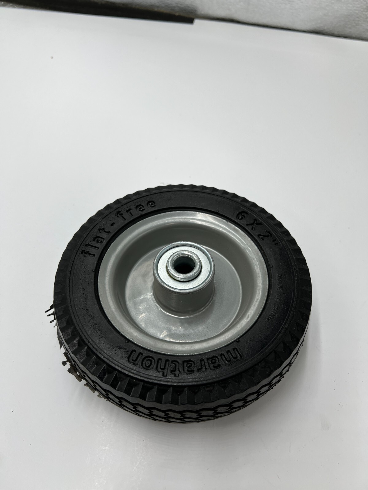 (QTY 2) MARATHON Flat-Free Polyurethane Foam Wheel 6-1/8″ 46G080 33101
