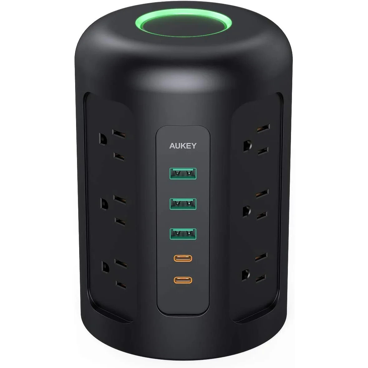 Power Strip Tower, 12 Outlets, 30W 3 USB & 2 USB-C ports, power up to 17 devices