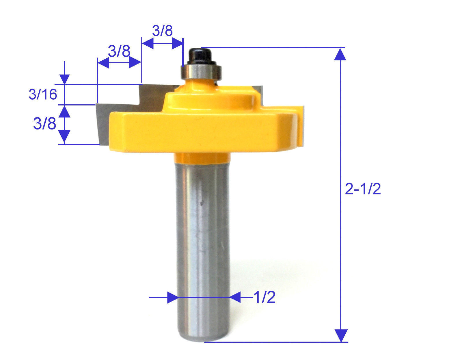1 PC 1/2″ SH Picture Frame Stepped Rabbet Molding Router Bit S