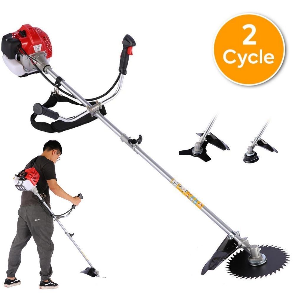 58CC Gas String Trimmer 2-Cycle Brush Cutter Straight Shaft Weed Grass Eater✅