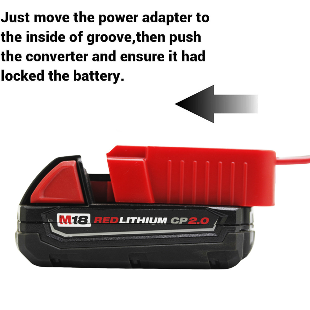 DIY Battery Adapter Power Wheels Dock Robotics Compatible with Milwaukee M18 18V