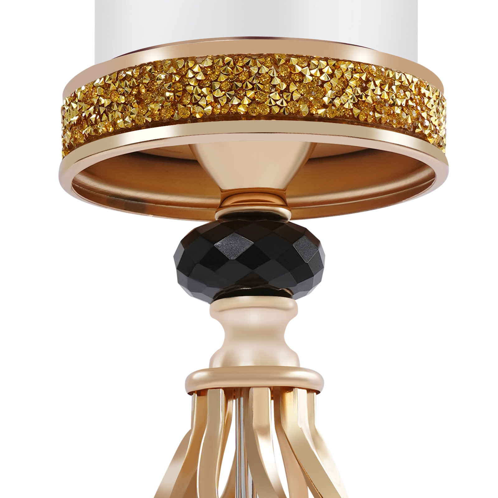 Candle Holder for Home Decor Tabletop Candle Holder Golden Color 12*41cm (D*H)