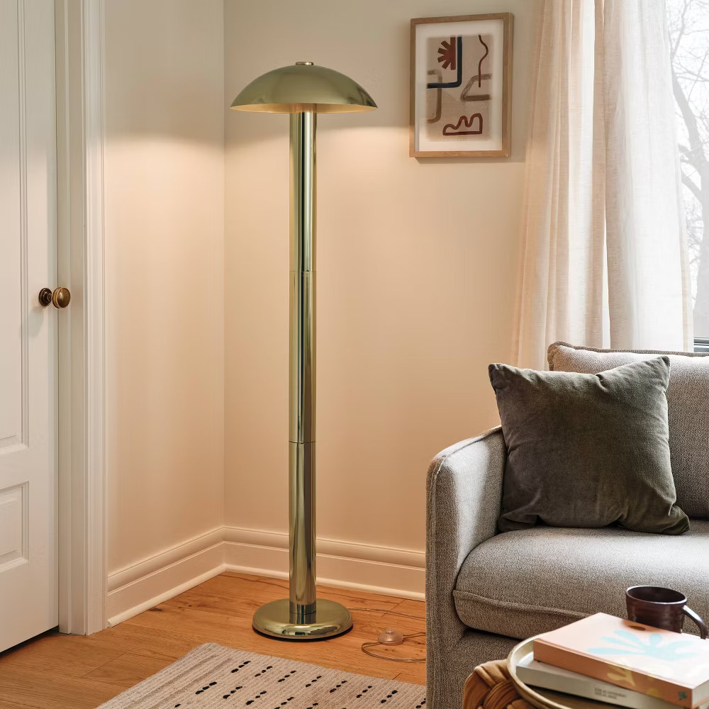 Mild Steel Floor Lamp Brass – Threshold