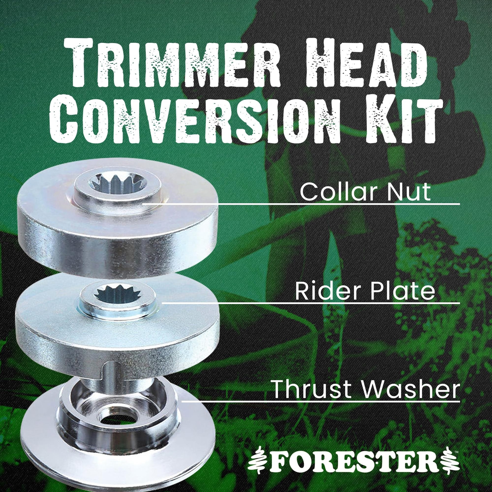 FORESTER Brush Cutter Trimmer Head Conversion Kit Compatible with Echo Models…