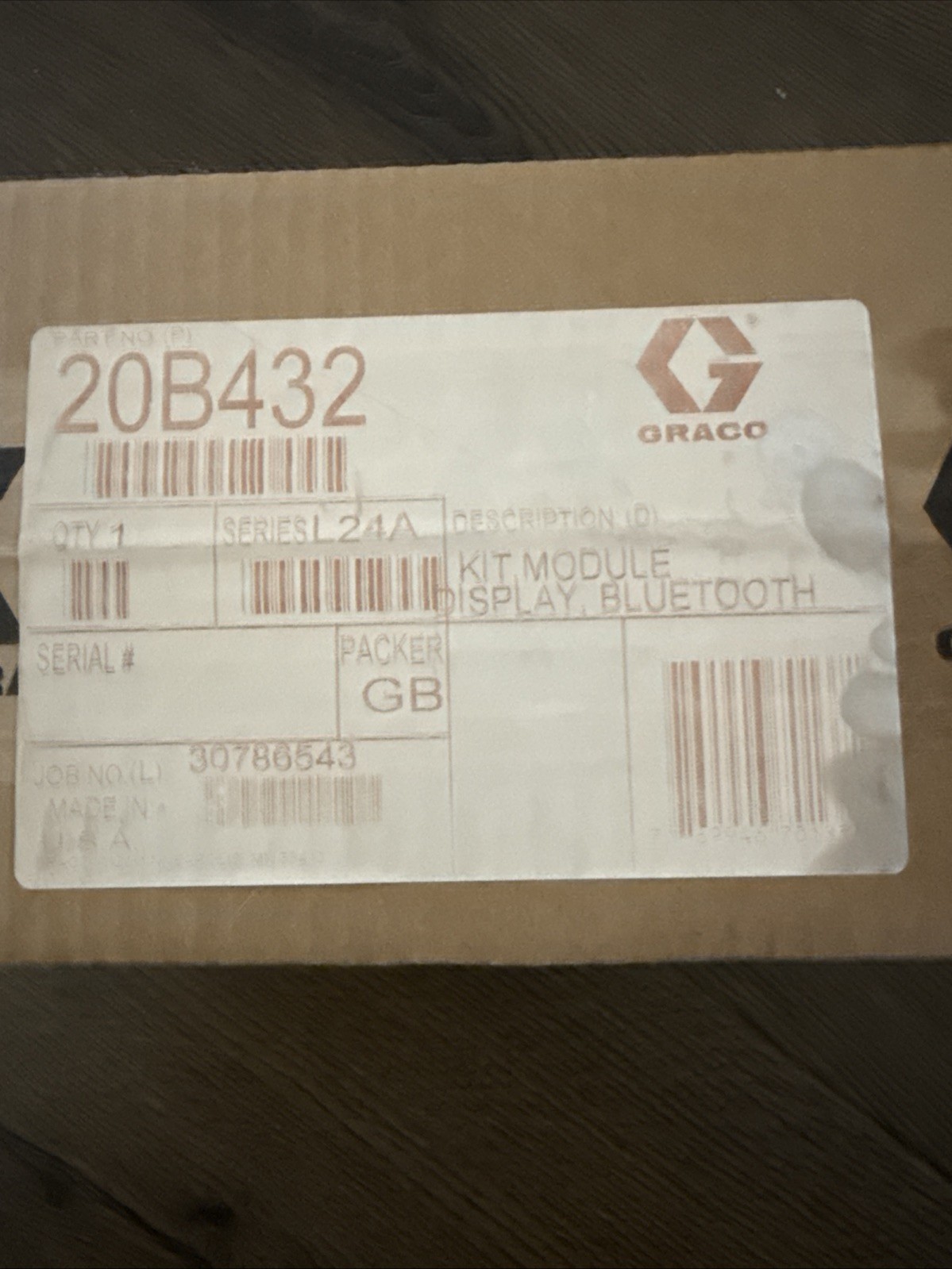 Graco Airless Smart Display Module 20B432 Bluetooth. New Factory Sealed Box!