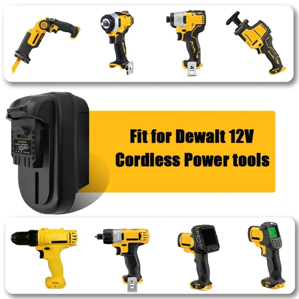 Battery Adapter for Dewalt 20V Battery Converter To for Dewalt 12V Power Tool