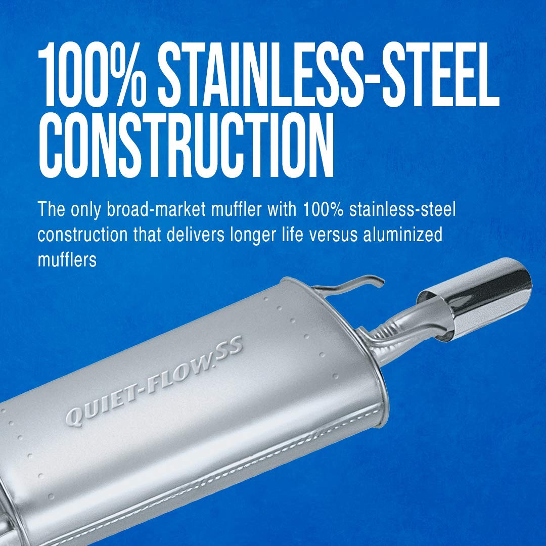 Walker Quiet-Flow SS 21336 Direct Fit Exhaust Muffler 2.5″ Inlet (ID) 2.5″