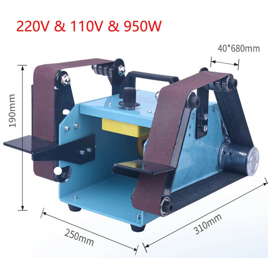 Mini Grinder Electric Belt Sander Polishing Grinding Sharpener DIY Machine