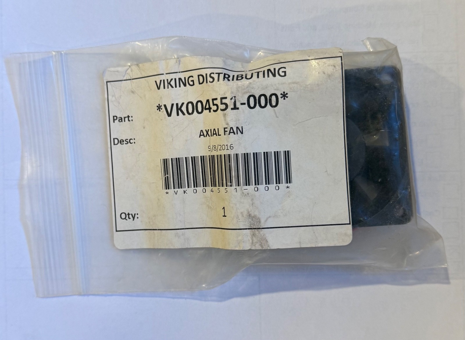 Viking Refrigerator Axial Fan 004551-000