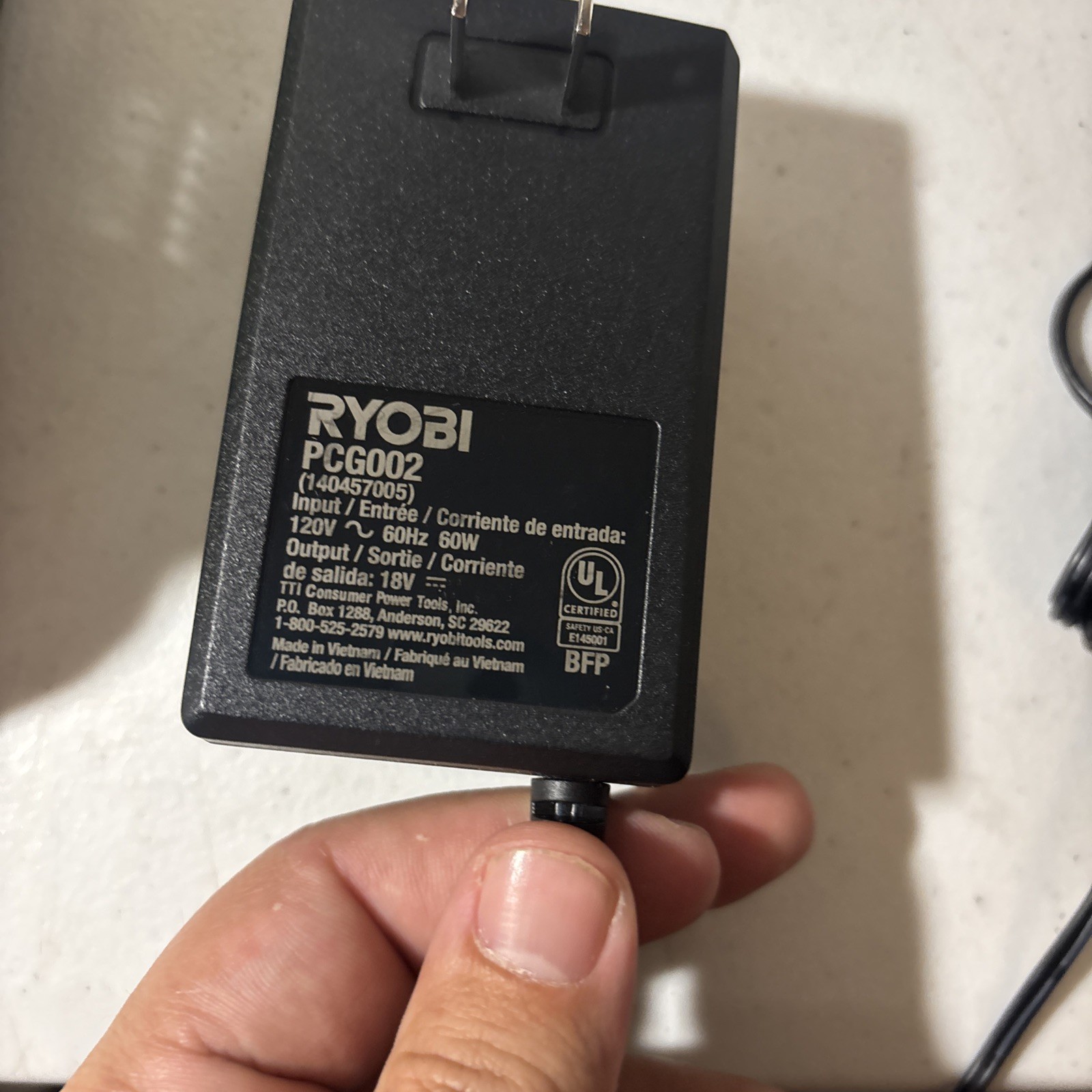 Genuine Ryobi One + Lithium Ion Charger 18v PCG002 91831
