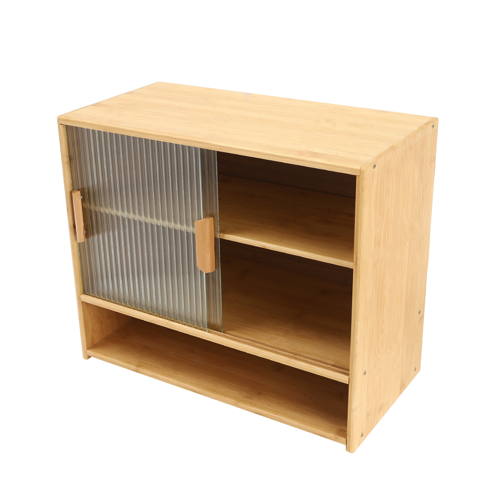 Small Bamboo Kitchen Pantry Sideboard Freestanding Countertop Storage Cabinet US
