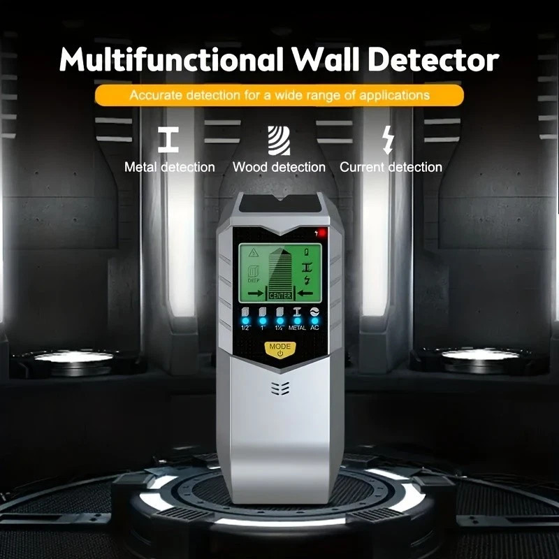 5 in 1 Stud Finder Wall Scanner LCD Display Detector for Wood AC Wire Metal Pipe