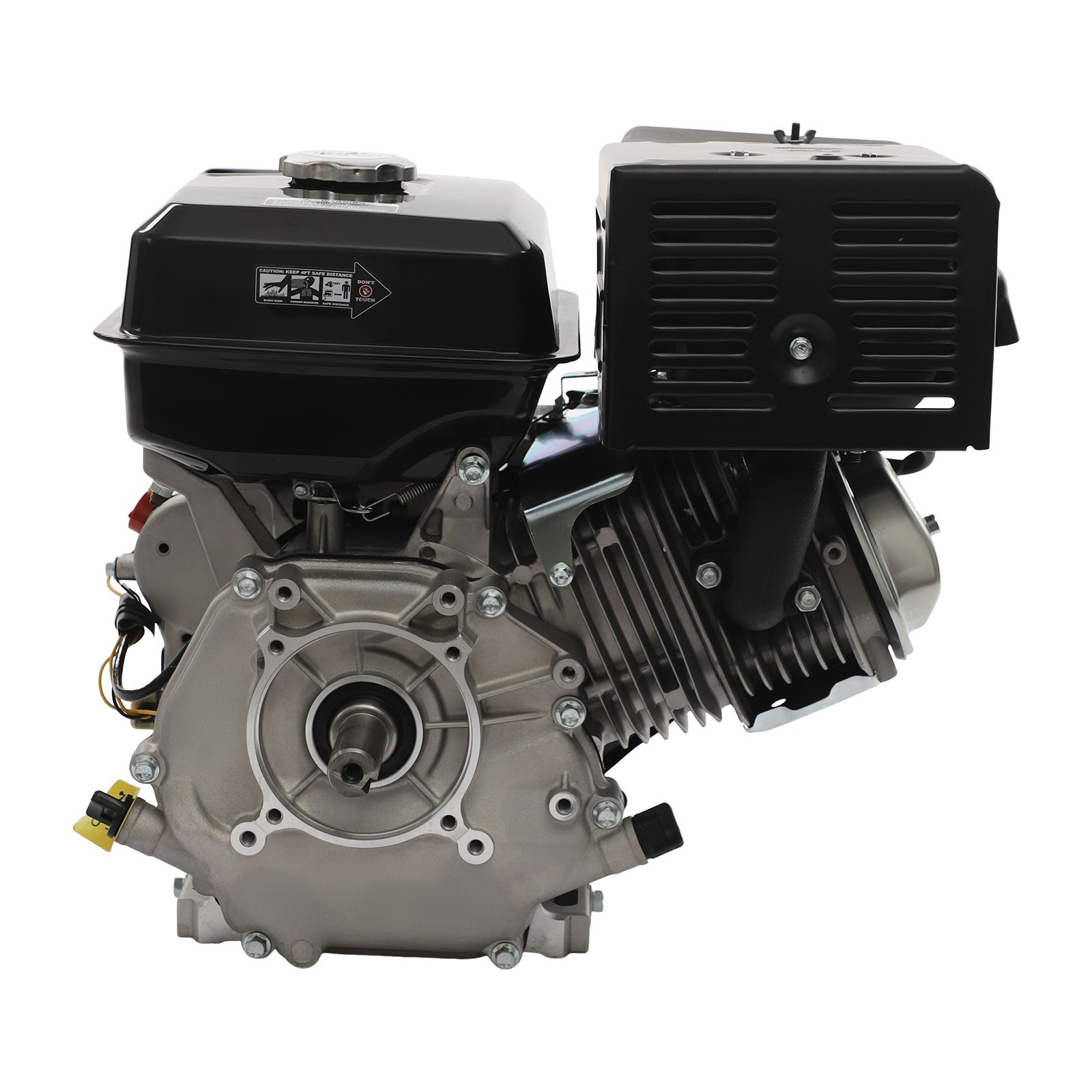 4-Stroke 420cc 15HP OHV Horizontal Shaft Gas Engine Recoil Start Go Kart Motor