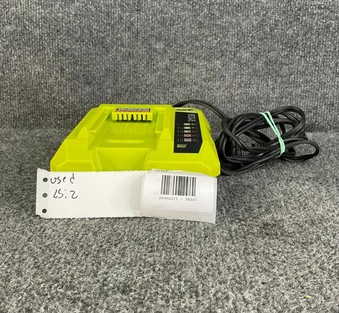 Ryobi OP401 40V Lithium Ion Battery Charger OEM Heavy Duty Used