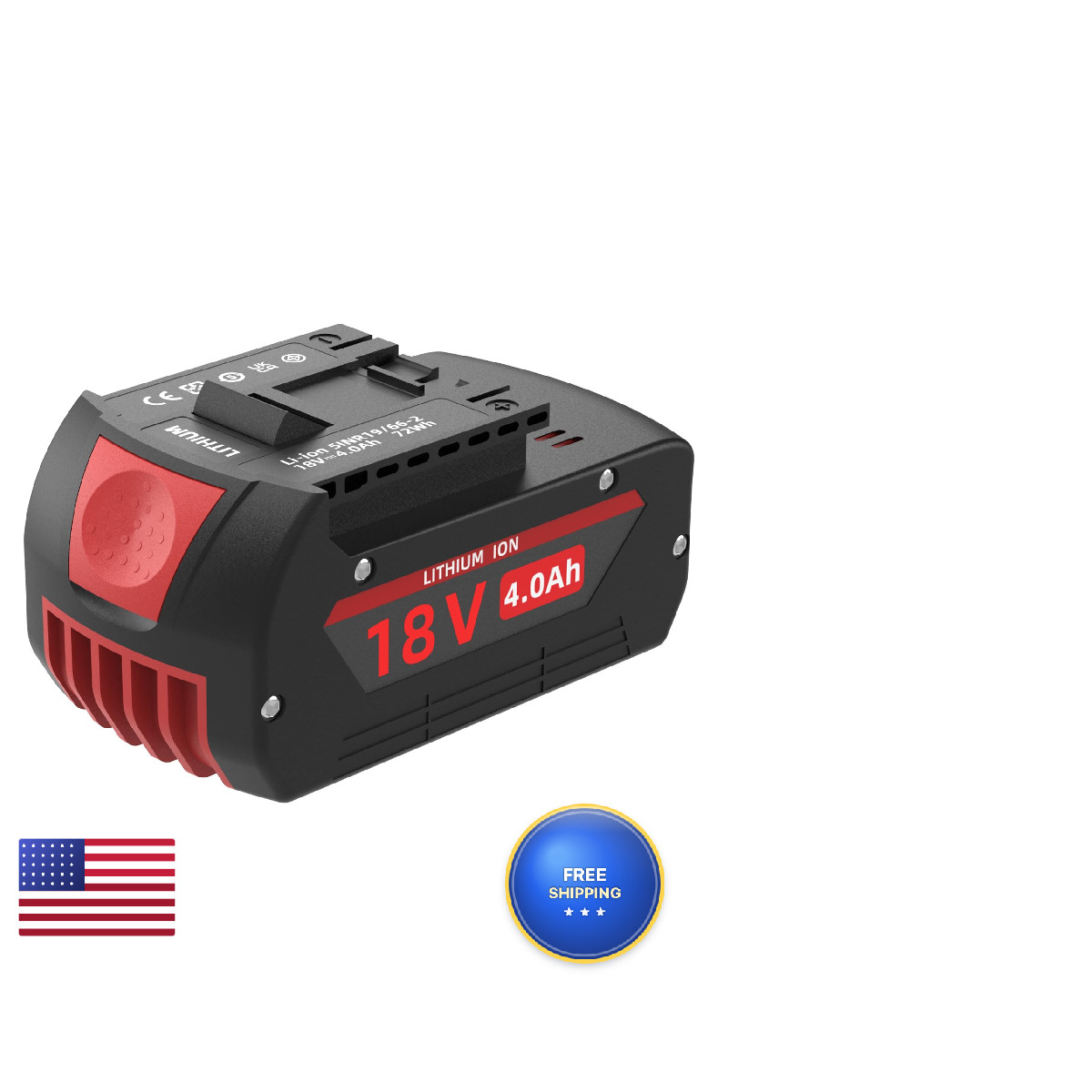 Fjp 4.0Ah Replacement For Bosch 18V Compatible Bat609 Bat618 Bat609G Bat610G