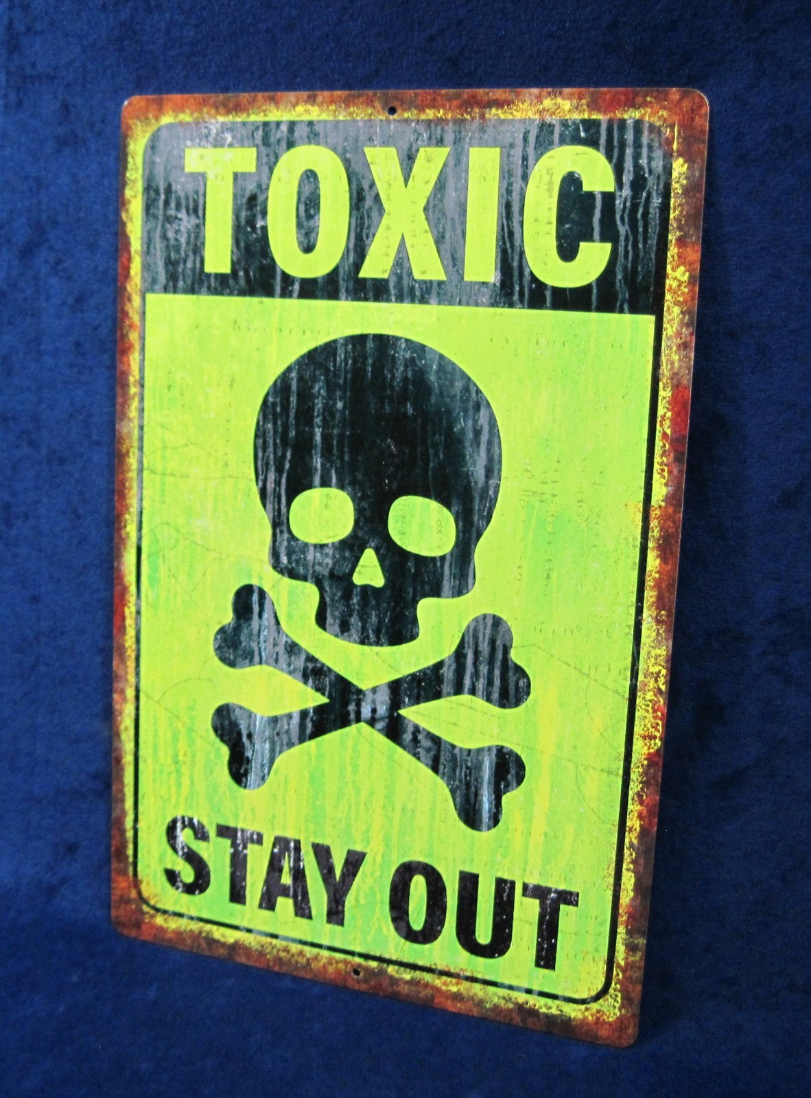 TOXIC -*US MADE*- Full Color Metal Sign – Teen Room Man Cave Garage Bar Décor