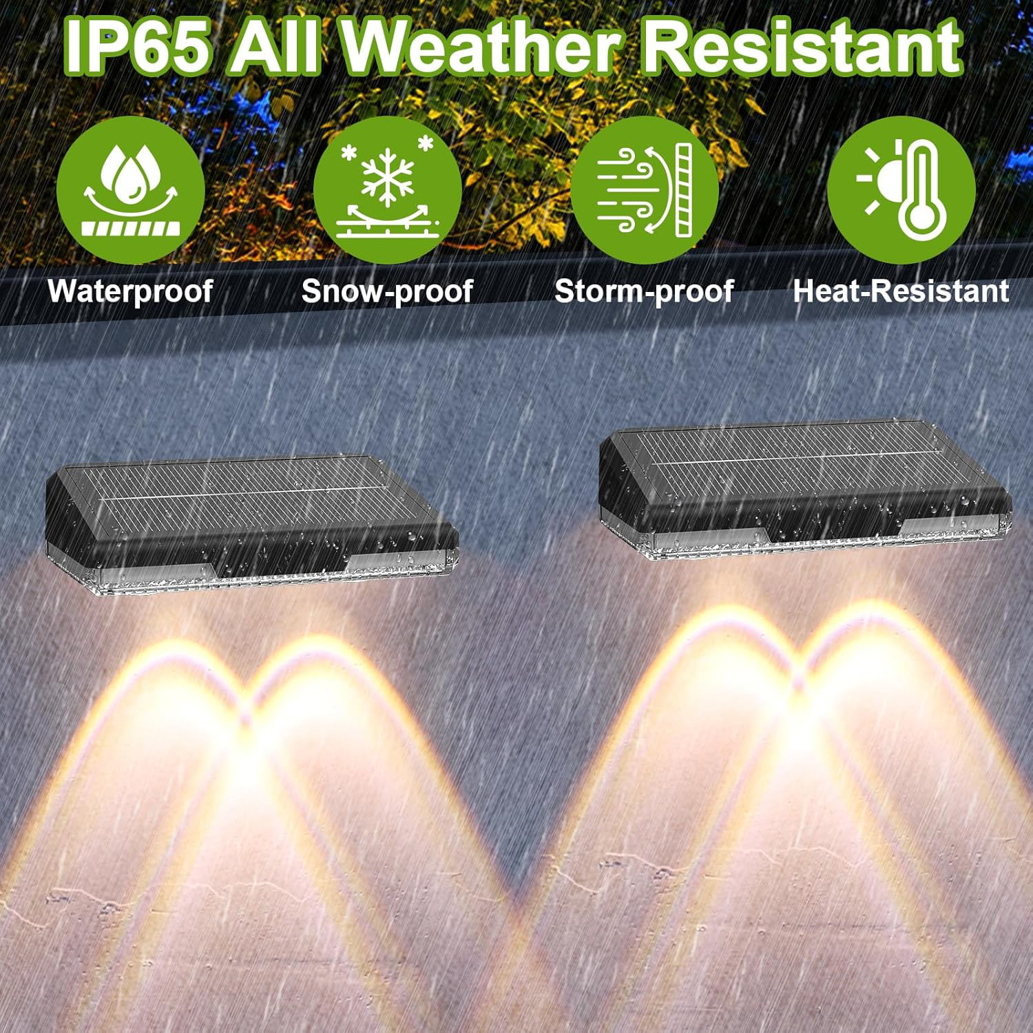 LED Solar Power Fence Lights Deck Door Wall Stair Step Outdoor Garden Decor Lamp