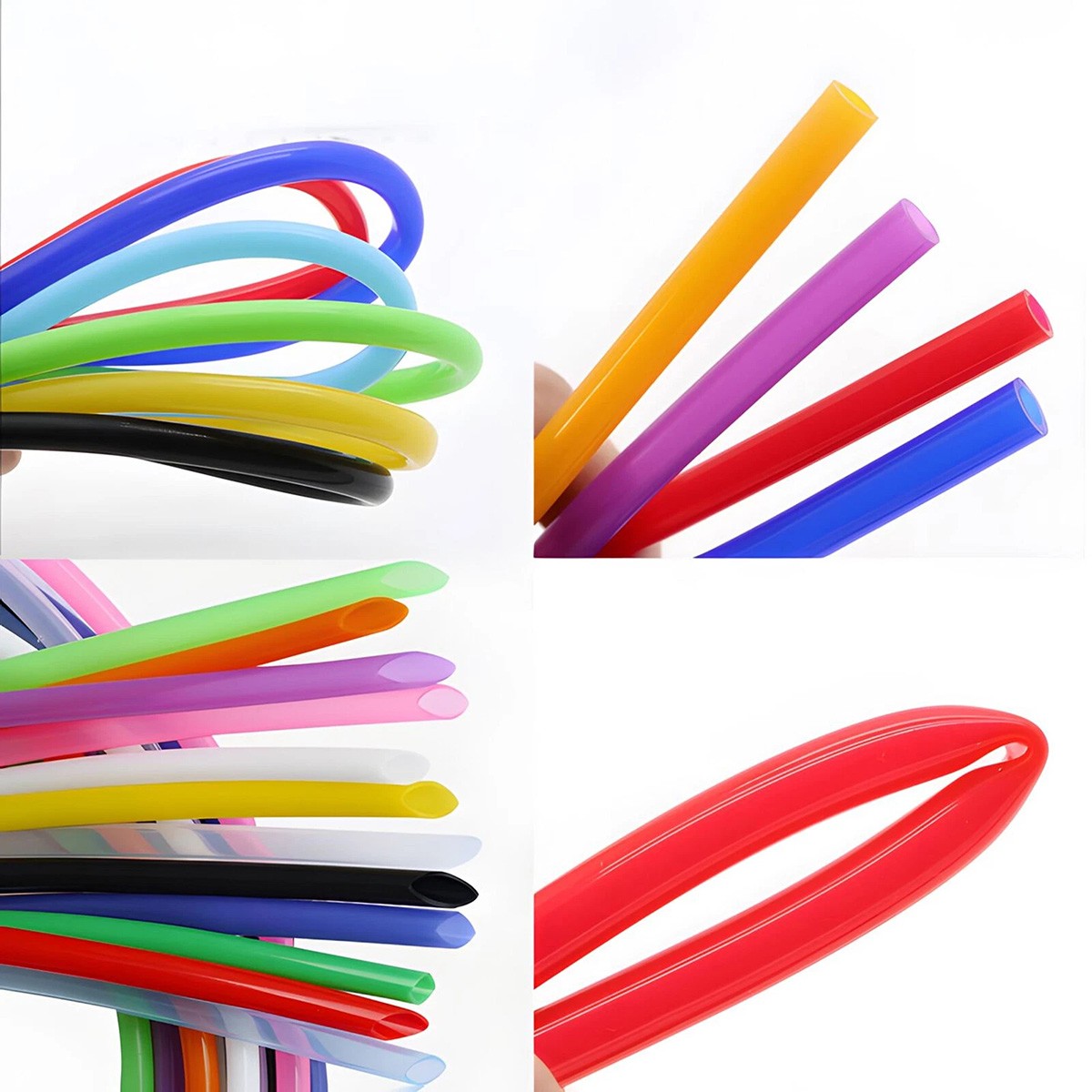 High Temp Food Grade Silicone Tube Flexible Rubber Pipe Various Colors & Sizes