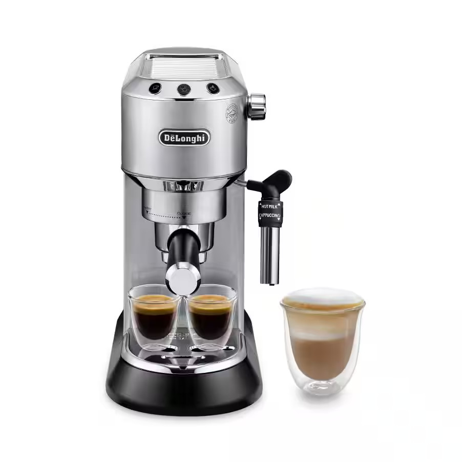 Delonghi EC685M Dedica Automatic Espresso Cappuccino Maker Machine 35oz Metallic