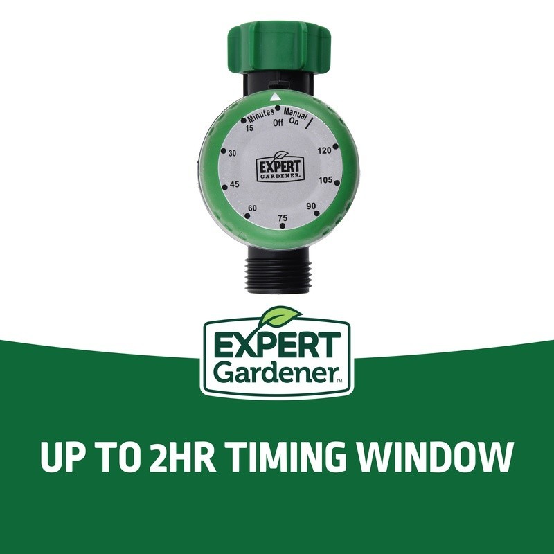 Dial Faucet Mechanical Timer Watering Controller 120min Outdoor Hose Garden New