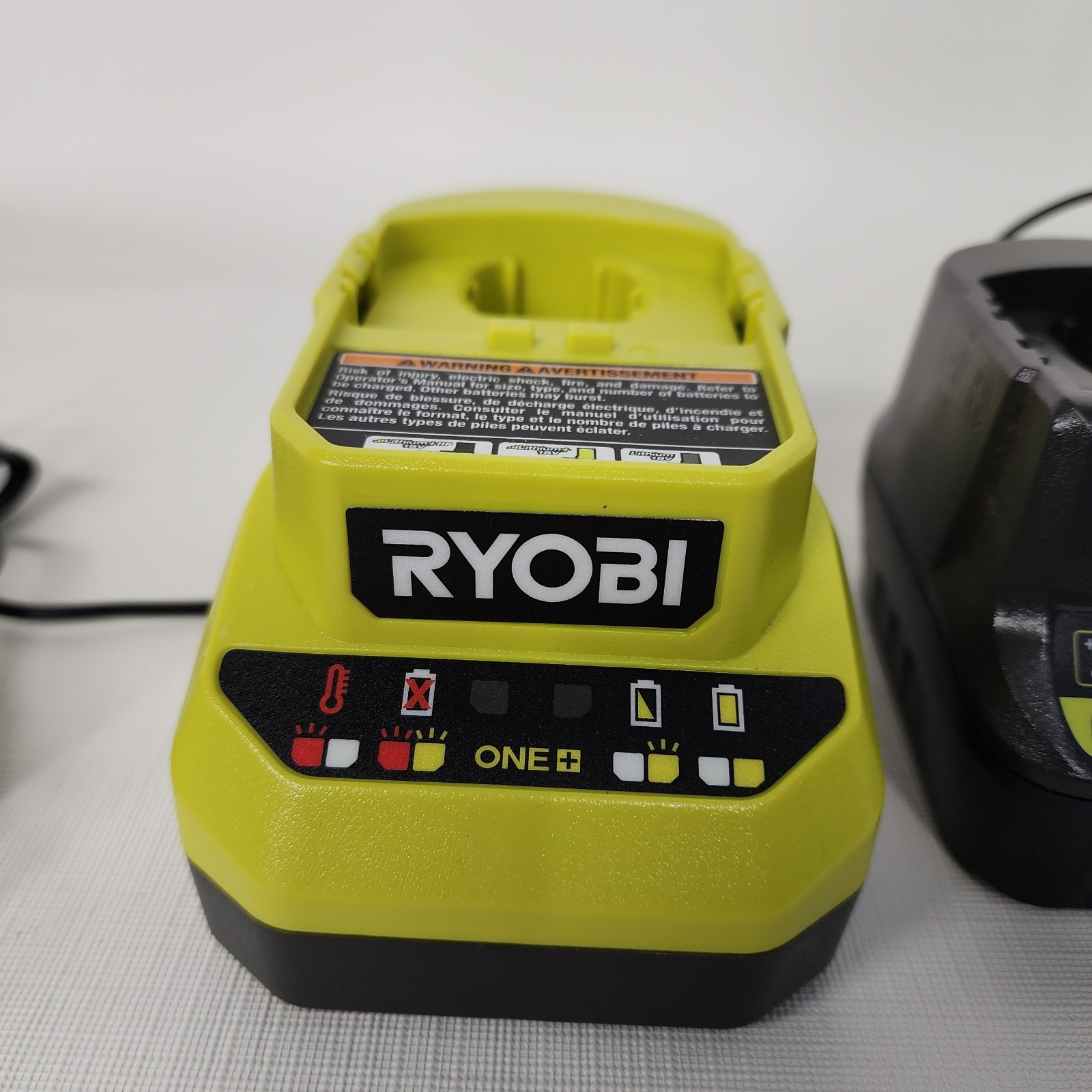 Ryobi 18V ONE+ Battery Chargers P118B & PCG002 Set – Tested & Working New no box
