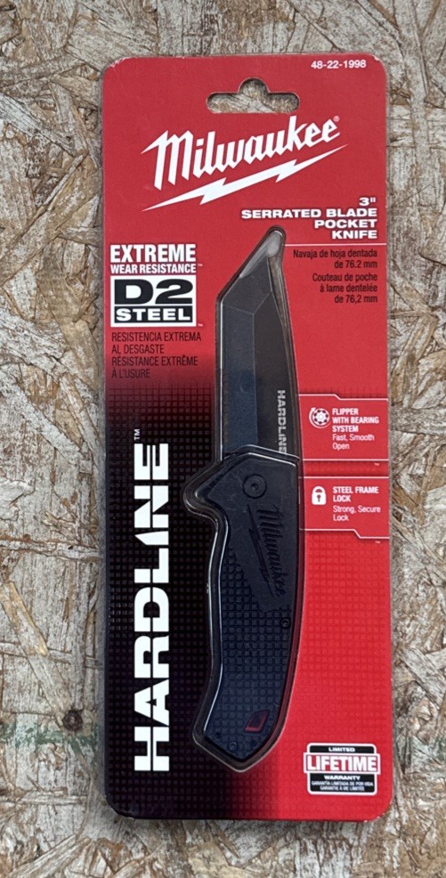Milwaukee Tool 48-22-1999 3.5 In Hardline Smooth Blade Pocket Knife