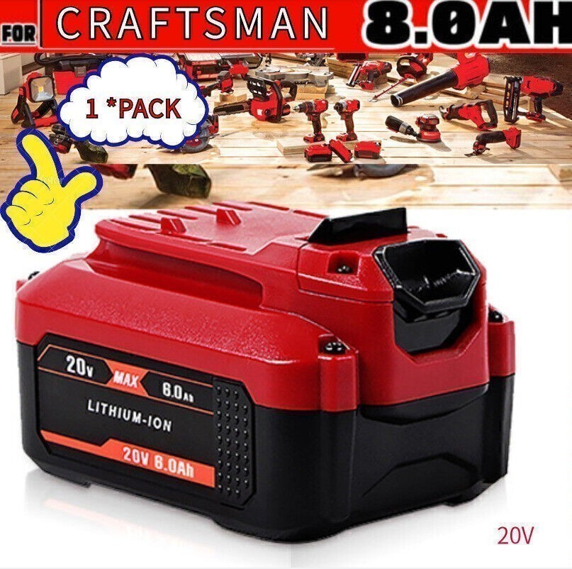 2PACK 8.0Ah For Craftsman V20 MAX Battery CMCB205 CMCB204 CMCB206 CMCB203 USA