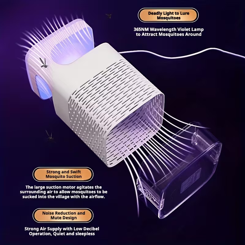 Electric UV Mosquito Killer Lamp Indoor Fly Fruit Flies Bug Insect Zapper Trap