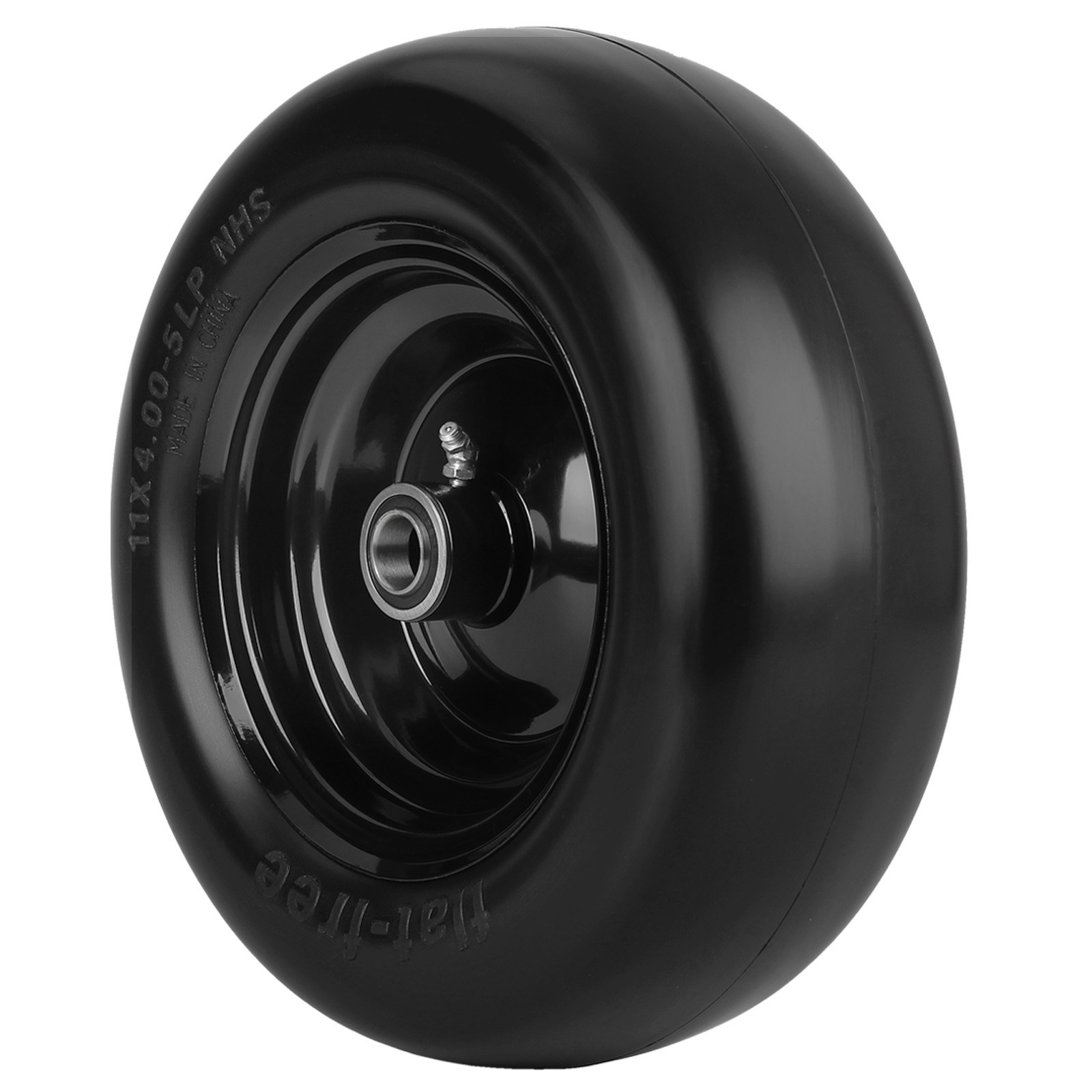 2-Pack 11×4.00-5 Flat free Smooth Tread Tire & Wheel for Zero Turn Lawn Mowers