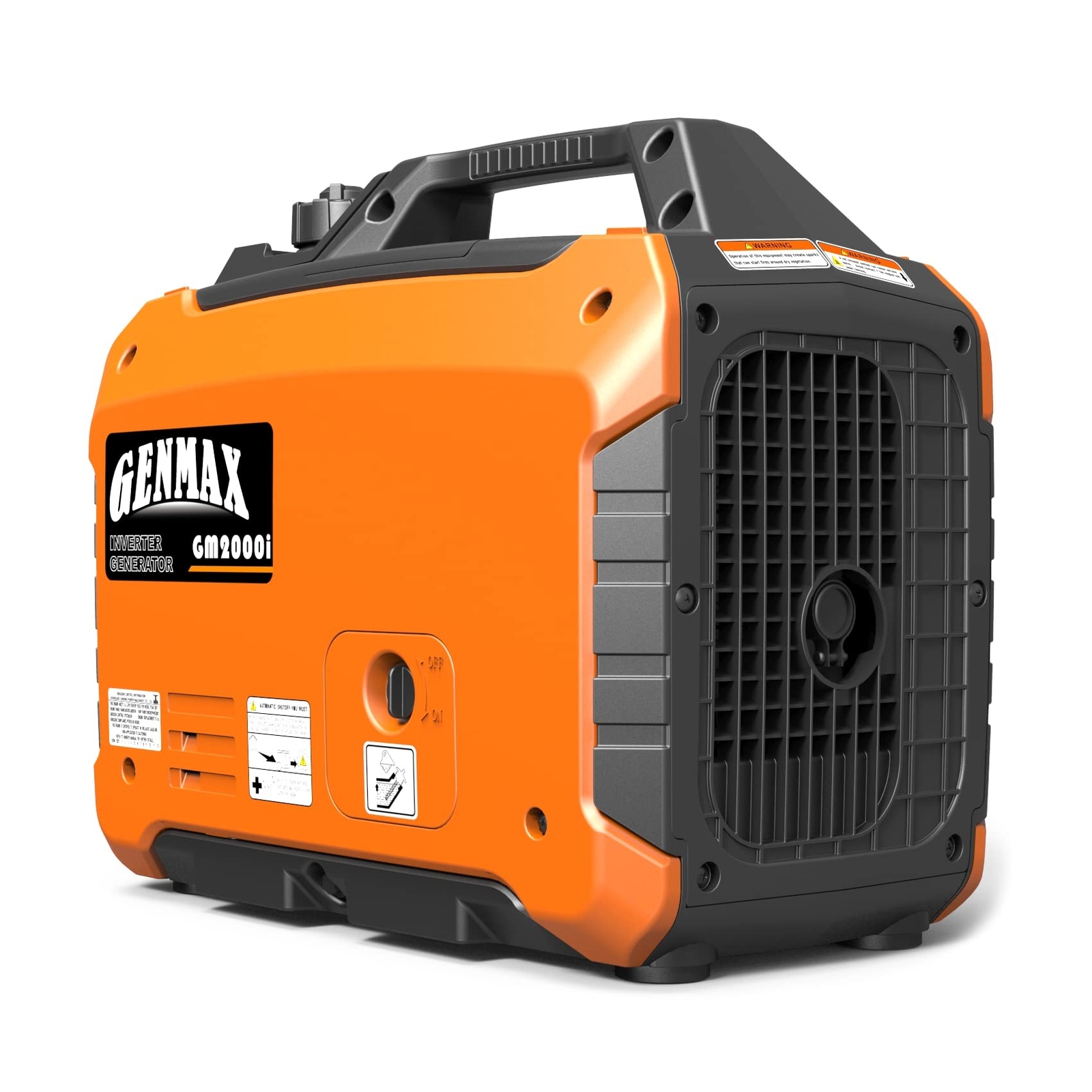 GENMAX Portable Inverter Generator, 2000W Ultra Quiet Gas Engine, EPA Compliant