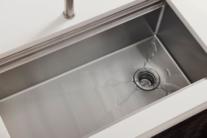 Ruvati 45″ Workstation Two-Tiered Undermount Kitchen Sink- RVH6333ST