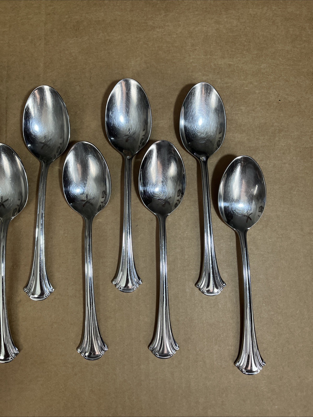 Reed & Barton 1800 18/10 Stainless Steel Soup Spoons (Set of Twelve)