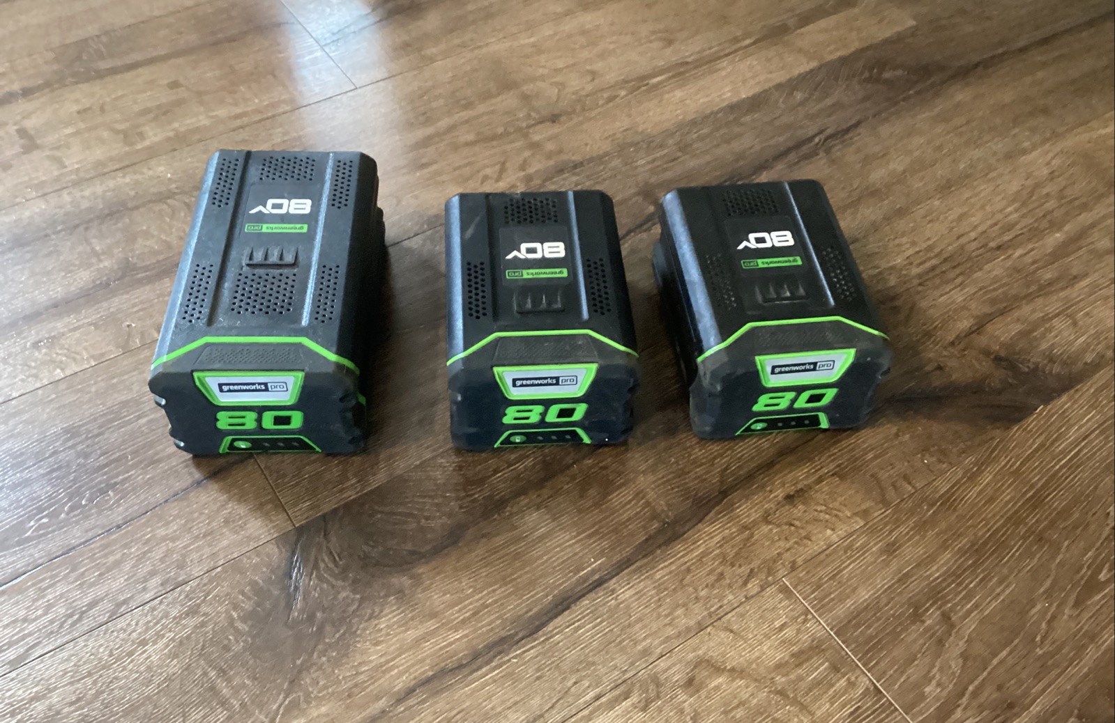 3 Greenworks Pro BAB729 & BAB727 2.5 & 4.0Ah 80V Lithium Battery PARTS OR REPAIR