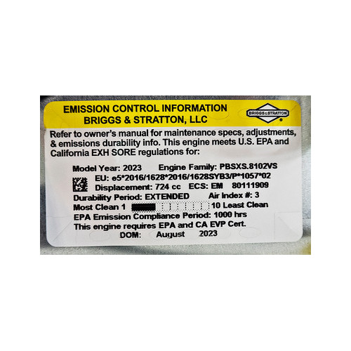 25hp Briggs & Stratton Commercial Turf Engine 1-1/8×4-5/16 Shaft 44T977-0035-G1