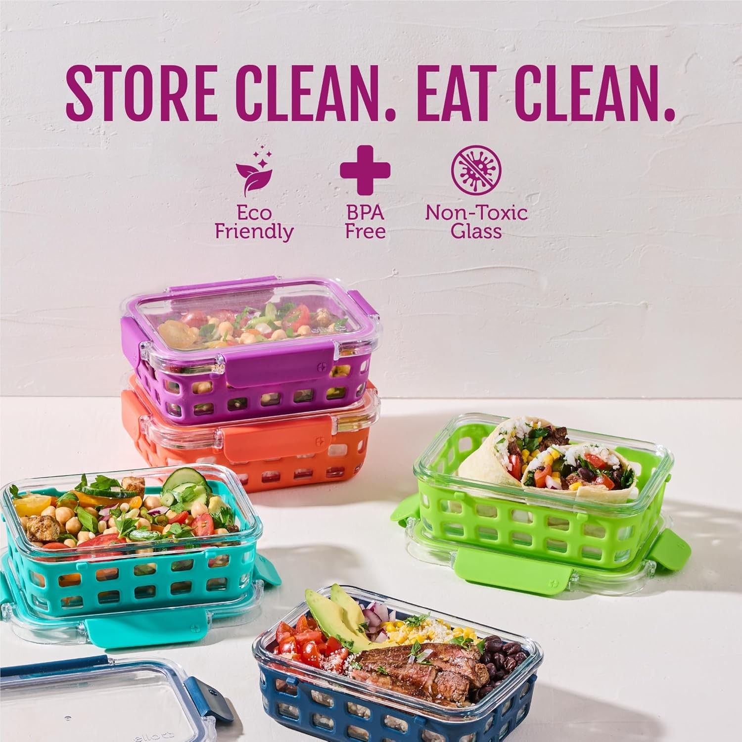 ELLO DURAGLASS 10-PIECE CONTAINER SET – NEW