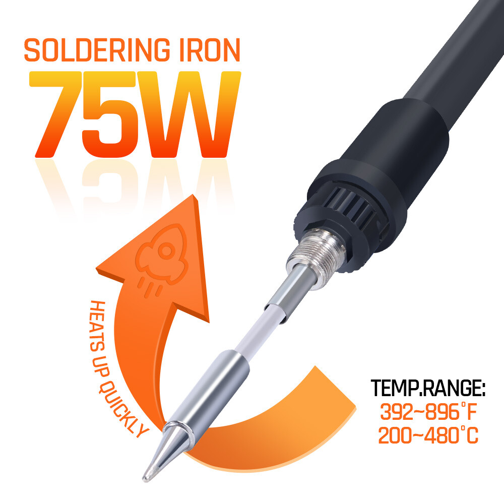 Silverflo Soldering iron Hot Air Gun Welding Station 2 in 1 Soldering Tool kit
