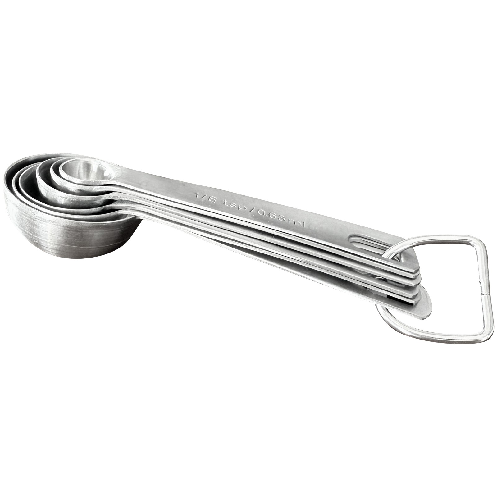 Household Stainless Steel Measuring Spoon Six-piece Set Kitchen Cooking Tool