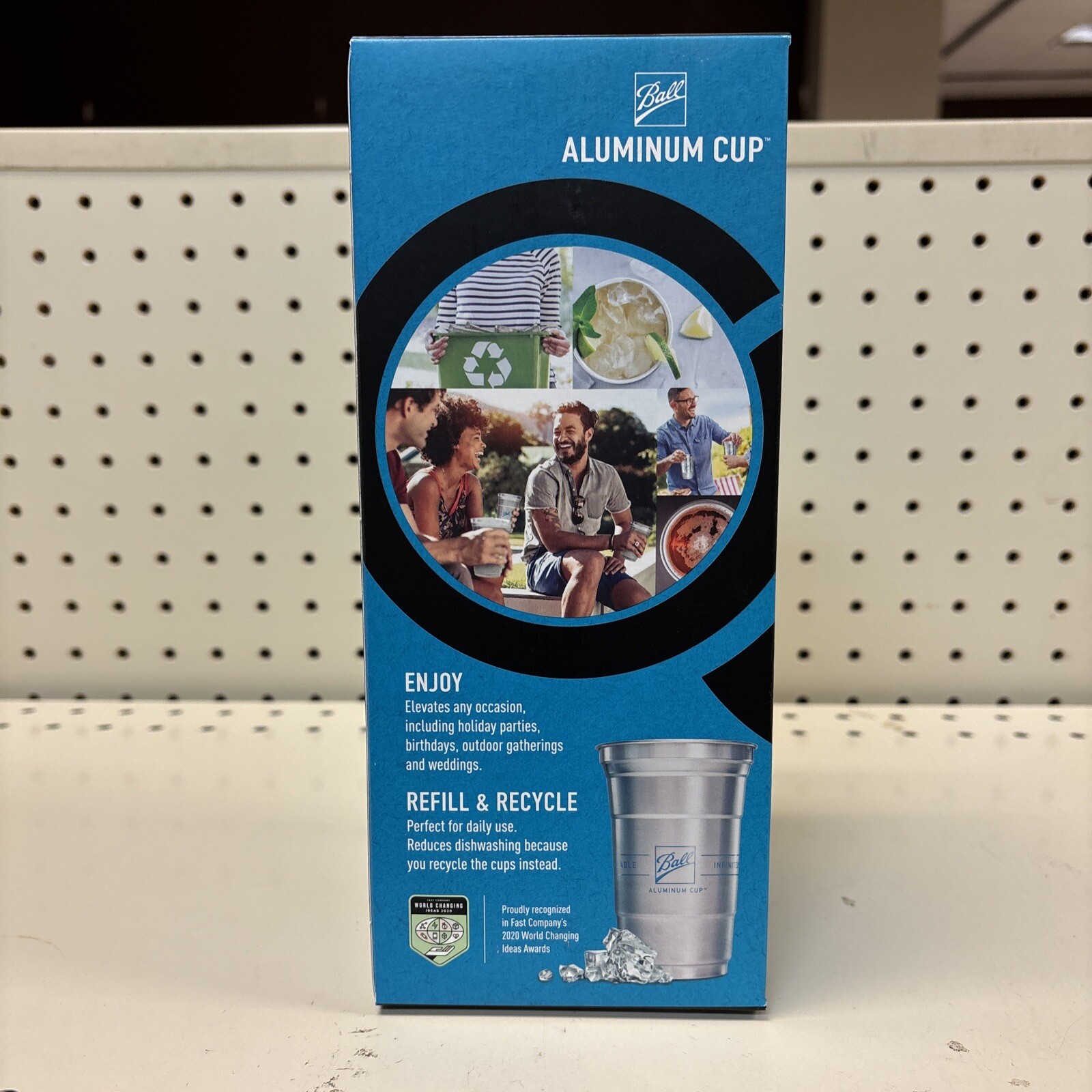 The Ultimate 100% Recyclable Cold-Drink Cup – Ball Aluminum 10 Cups – 20 oz. Cup
