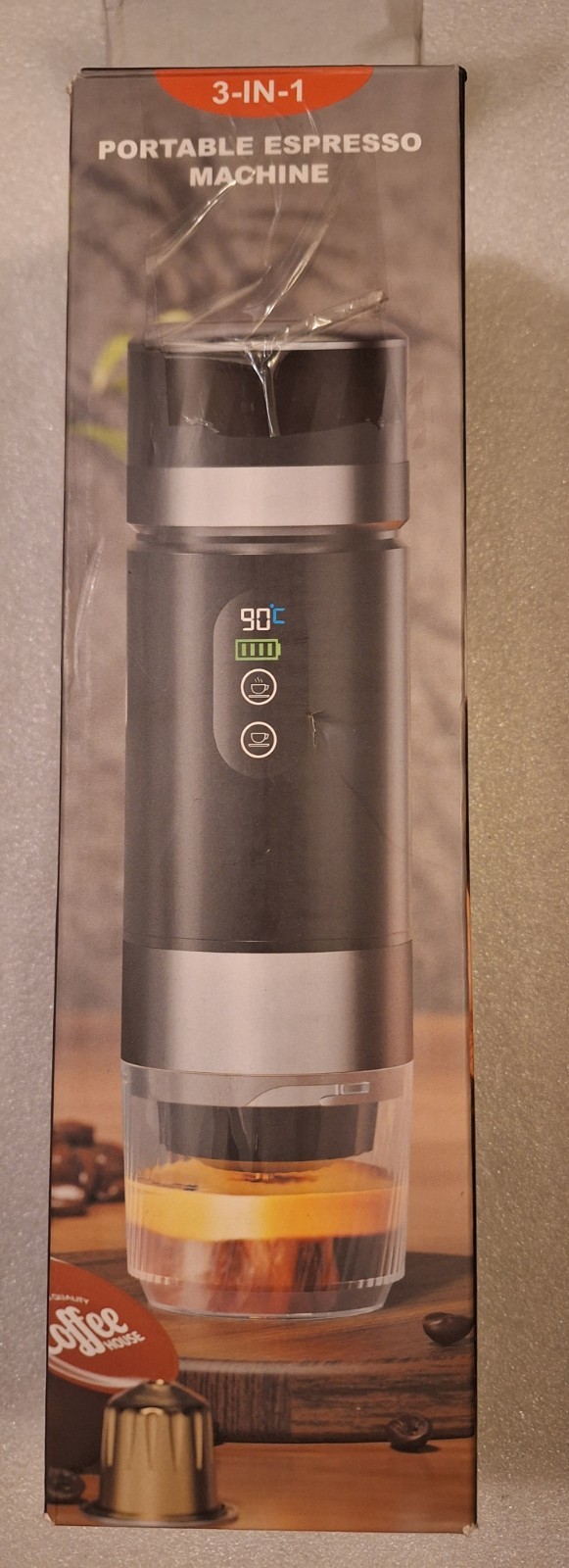 Portable Coffee Maker 3-in-1, Electric Espresso Machine with 7500mAh Battery
