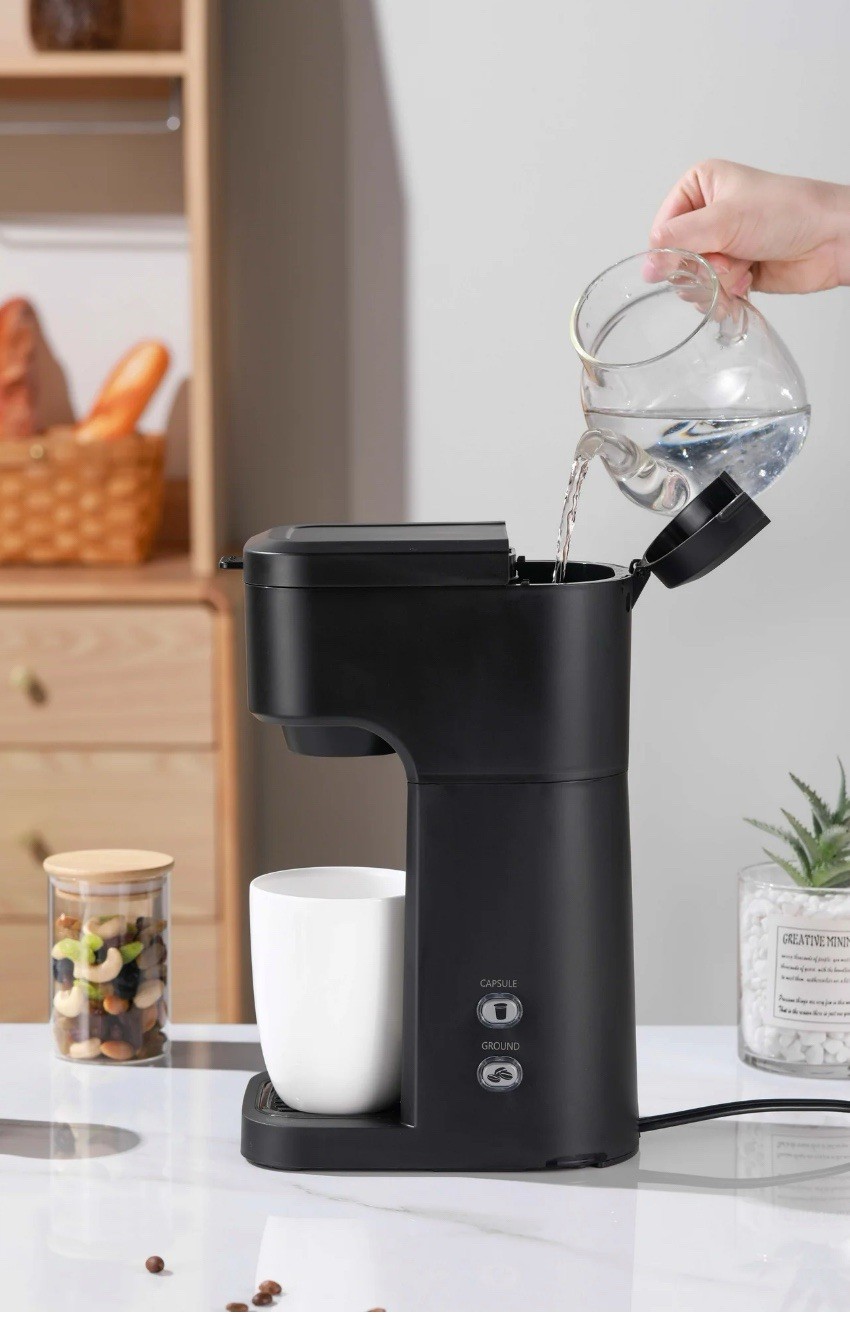 Mainstays Single Serve and K-Cup Coffee Maker – Black
