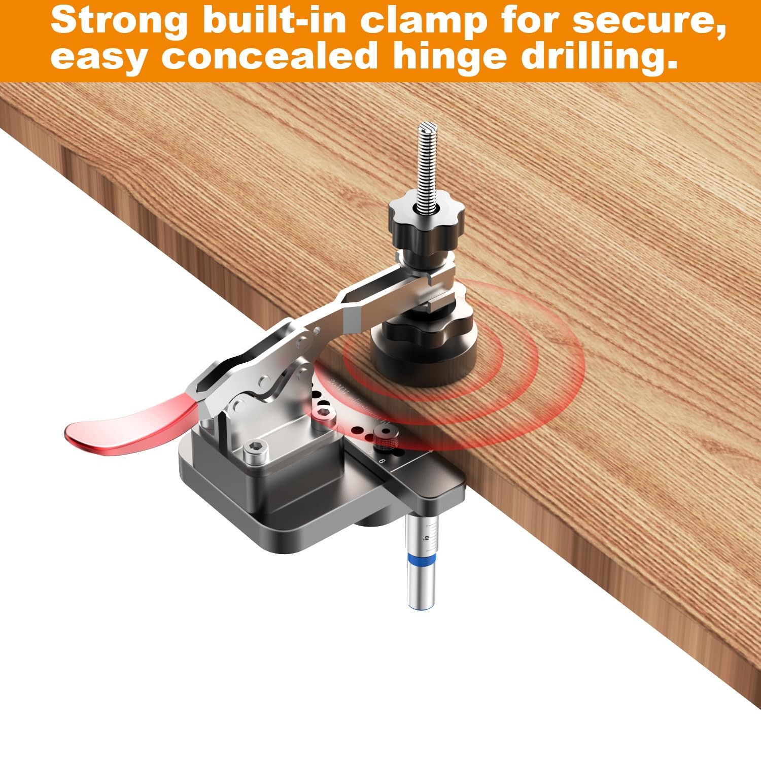 Concealed Hinge Jig, 26mm & 35mm Metal Cabinet door Hinge Jig Hole Drilling w…