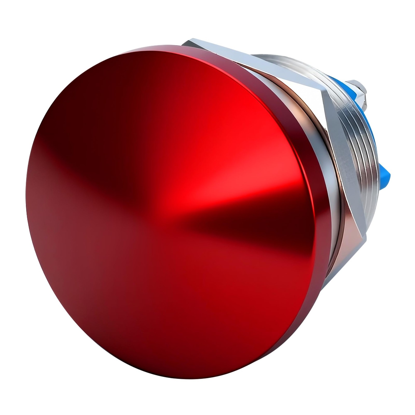 22mm Mushroom Head Momentary Push Button Switch, IP65 Waterproof 5A 12V/24V/3…