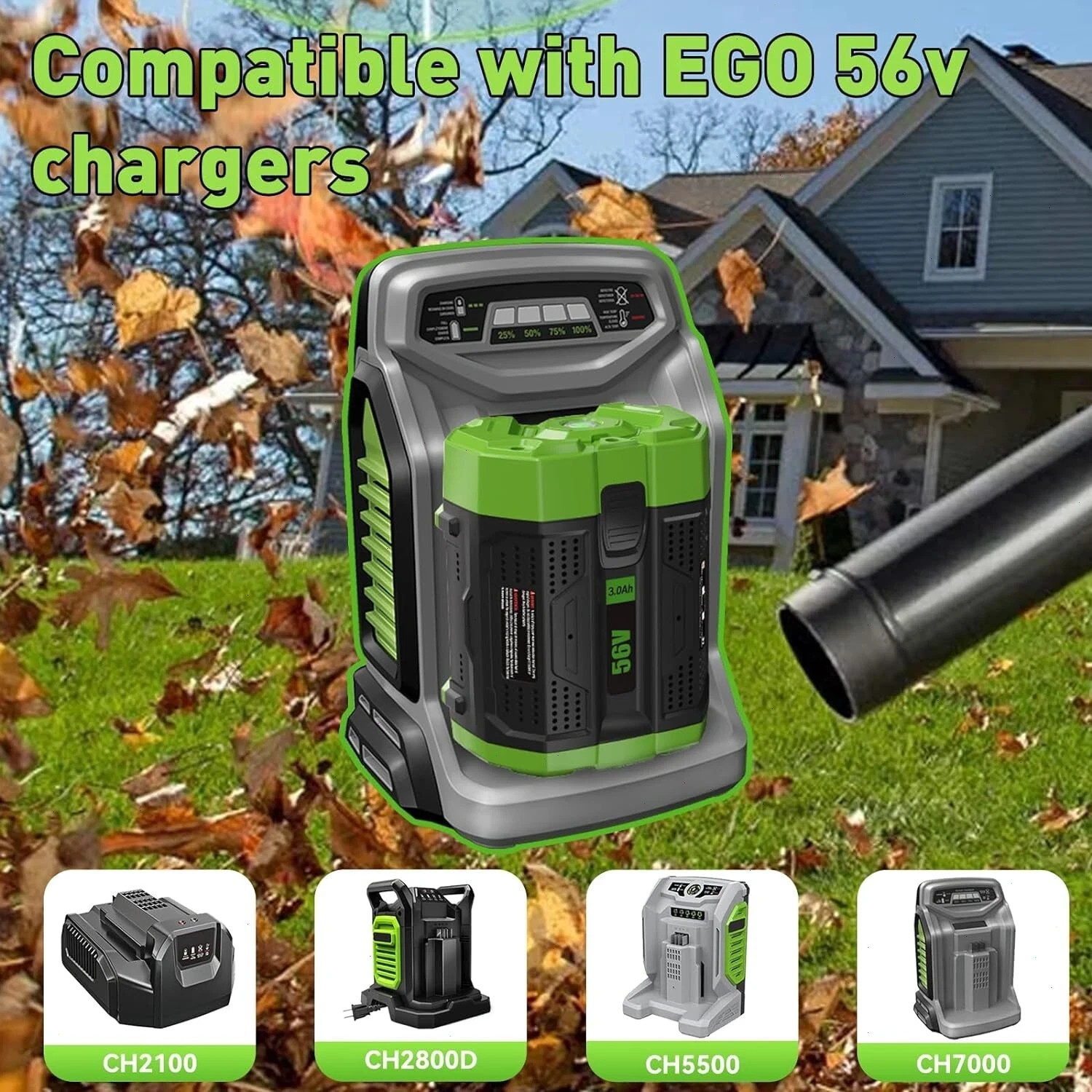 For EGO BA1400T 56V 2.5AH ARC LITHIUM ION BATTERY FITS ALL EGO 56V Power+ TOOLS