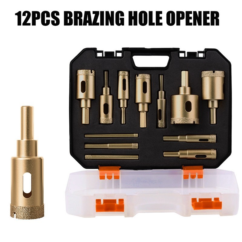 BOURVILL-12Pcs Manual Tool Set. Is A Heavy-duty Round-hole Leather Punching Tool
