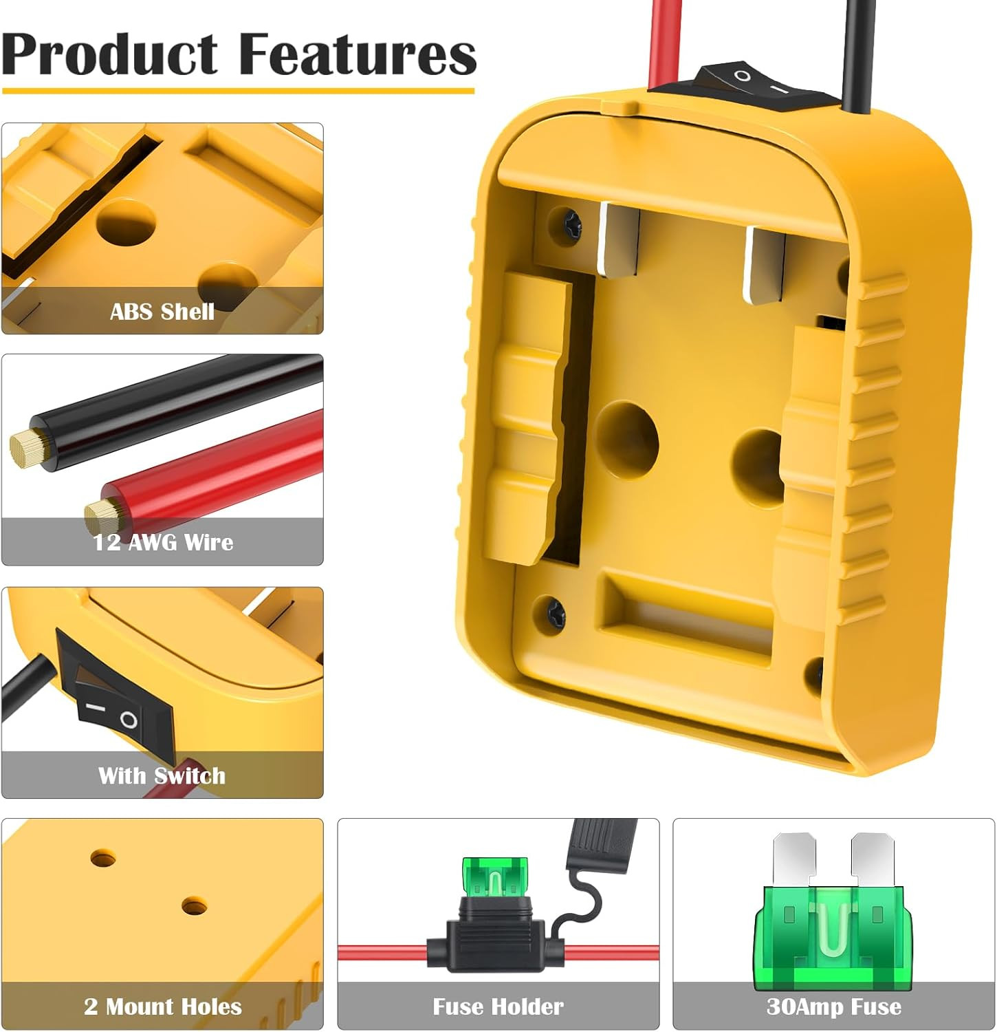 Power Wheels Adapter for Dewalt 20V Battery Adapter Power Wheels Battery Convert