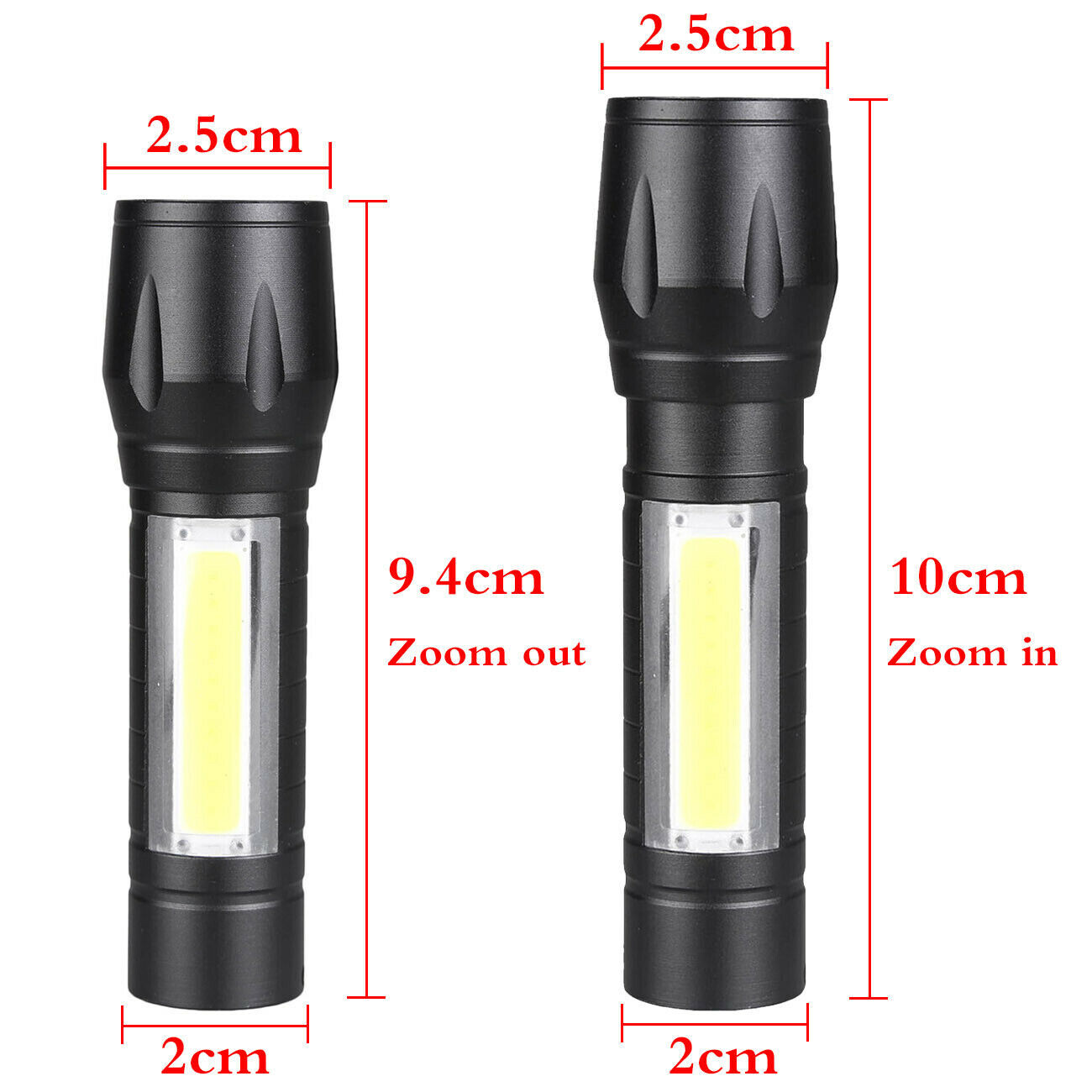 Rechargeable 990000LM LED Flashlight Tactical Police Super Bright Torch Zoomable