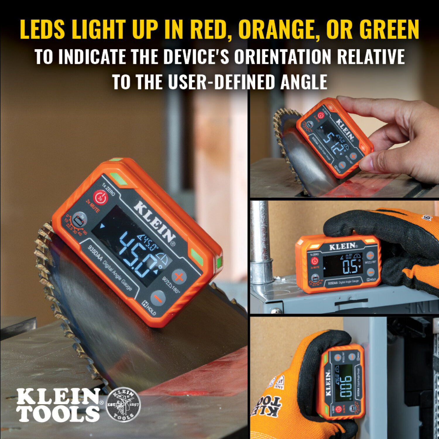Klein Tools 935DAA Digital Angle Gauge with Angle Alert