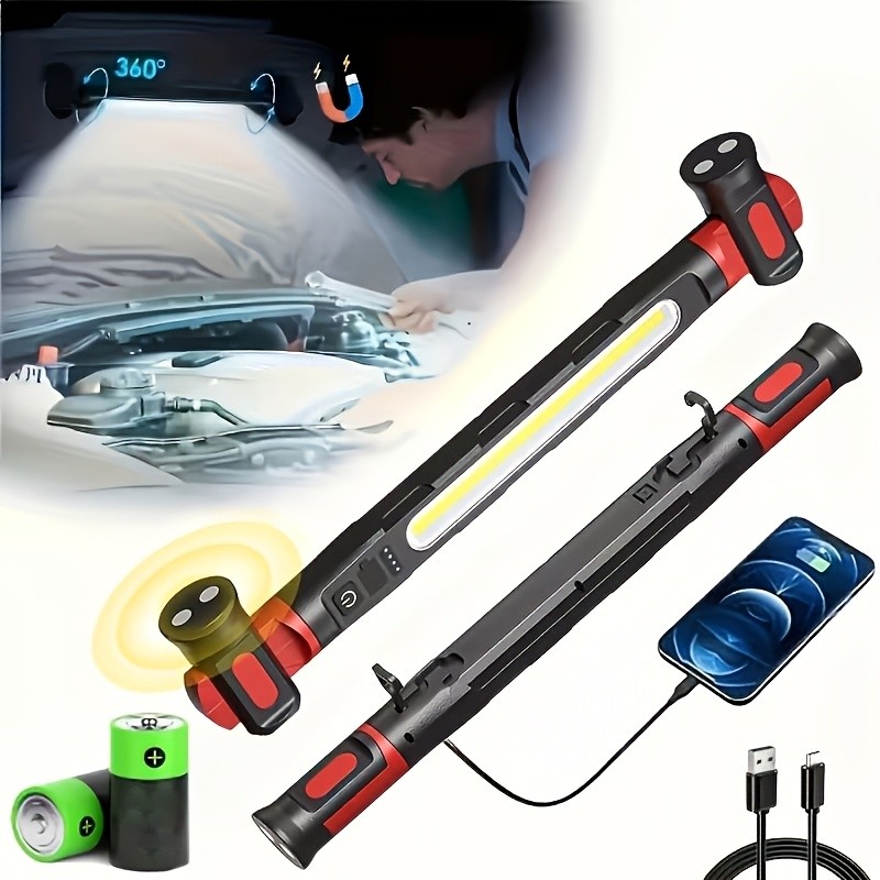 3000LM Underhood Light Bar, LED Work Light Rechargeable for Car Mechanic