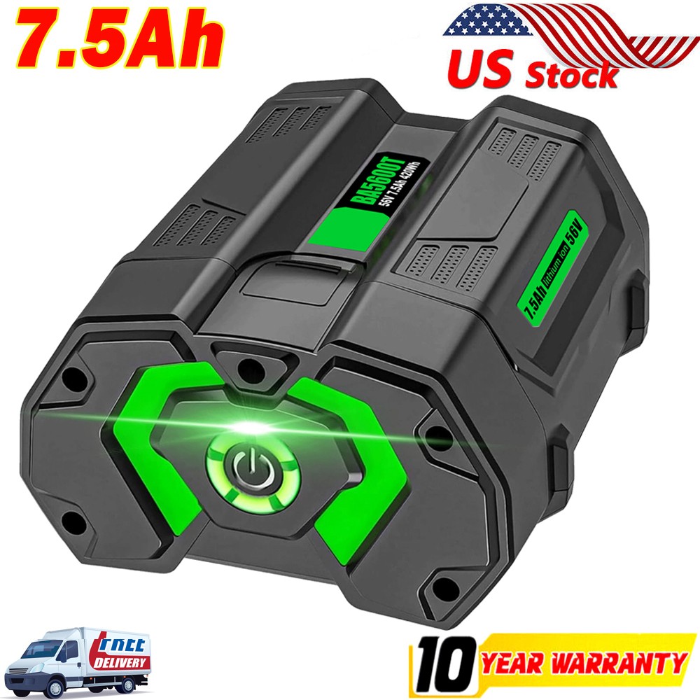 For EGO POWER+ BA2800T 56Volt 7.5AH Battery w/ Fuel Gauge Power+ BA5600T BA4200T