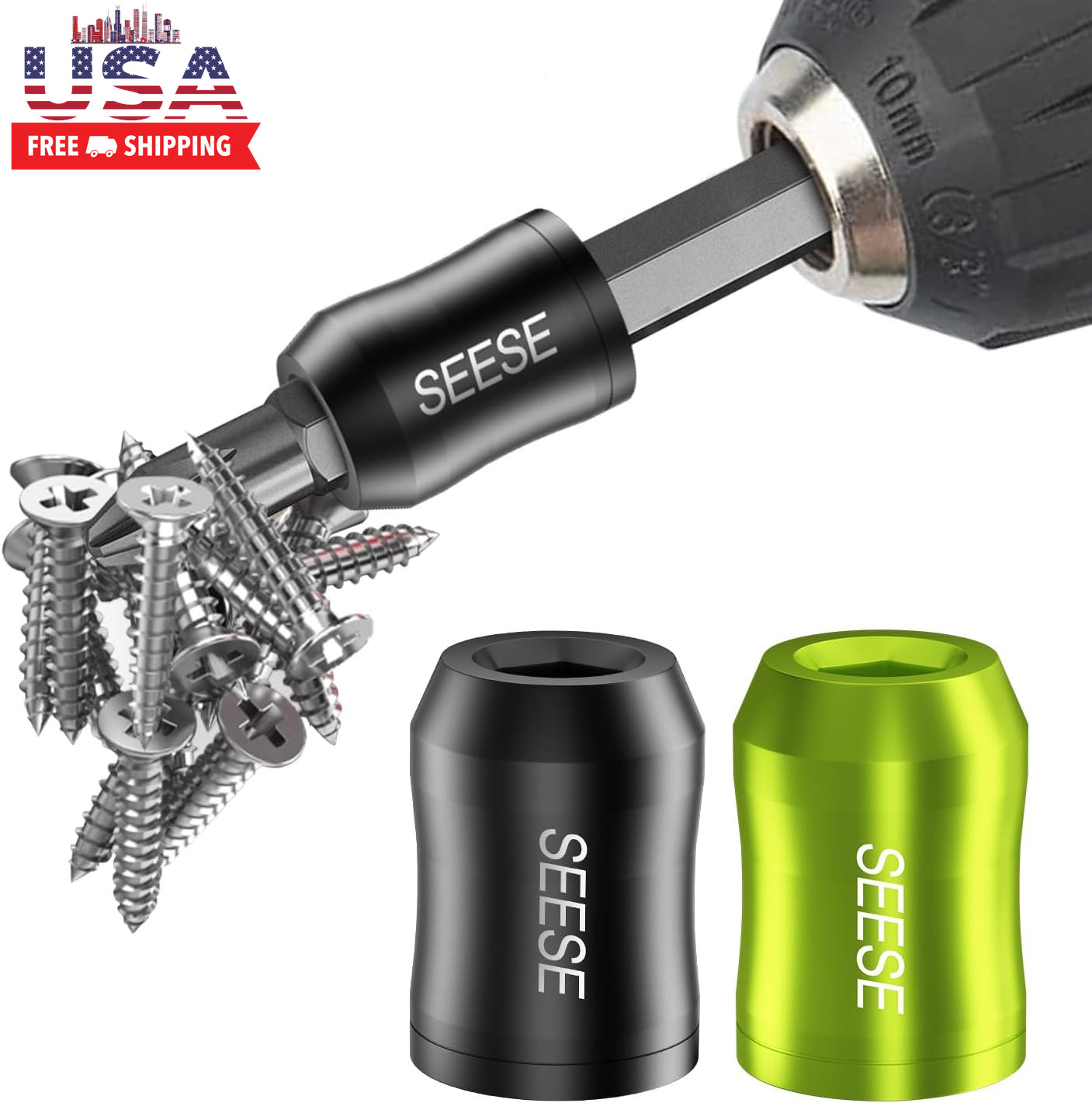 Strong Magnetic Screw Ring: 1/4 Inch/ 6.35 Mm Universal Magnetic Screw Holder –